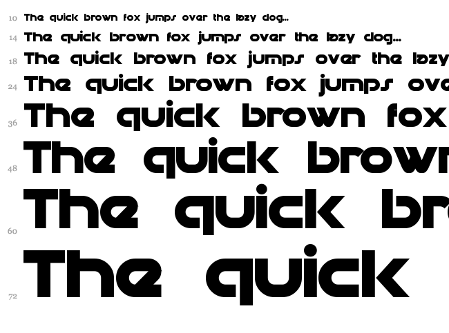 Datacron font waterfall